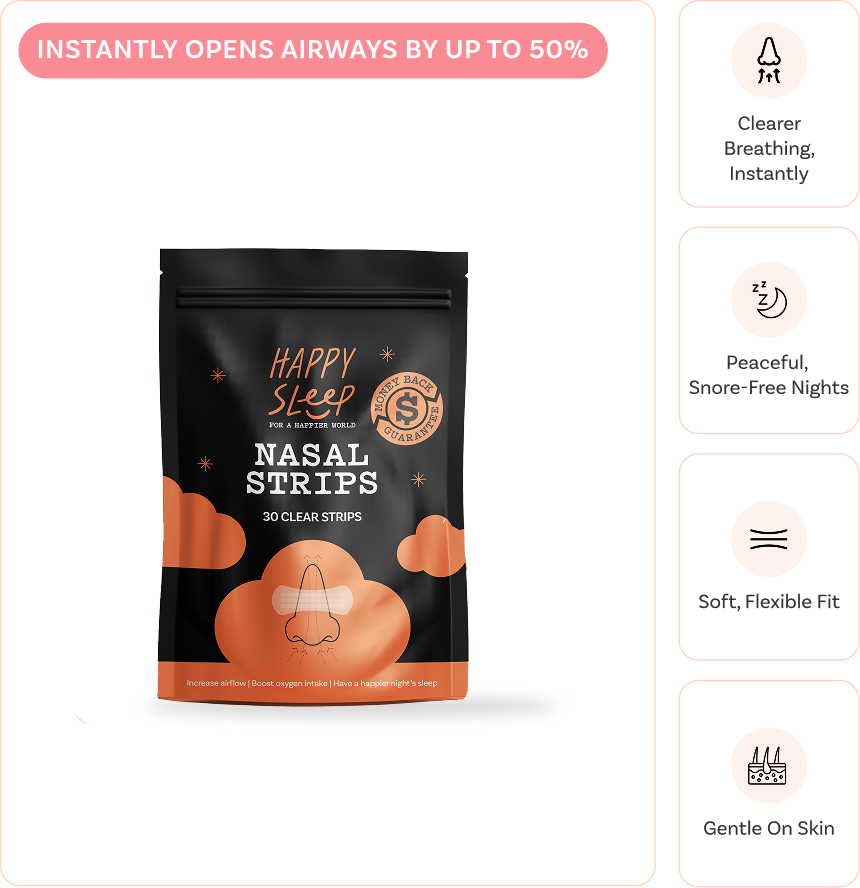 Happy Sleep Nasal Strips - 30 Strips