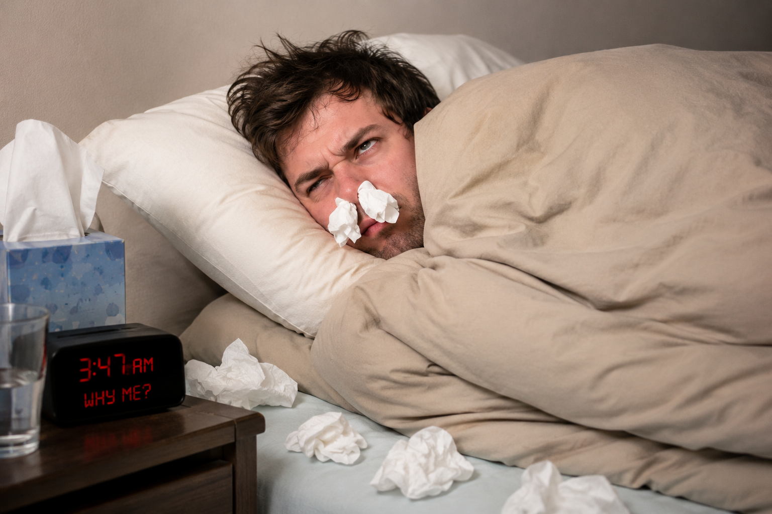 How to Get Rid of a Stuffy Nose (Fast, and For Good at Night)