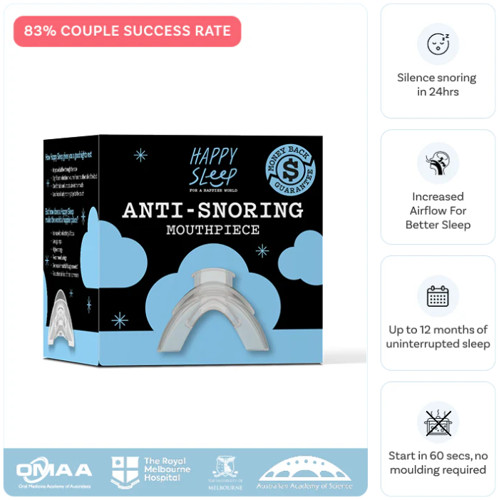 Happy Sleep Anti-Snoring Mouthpiece, Mouth Guard